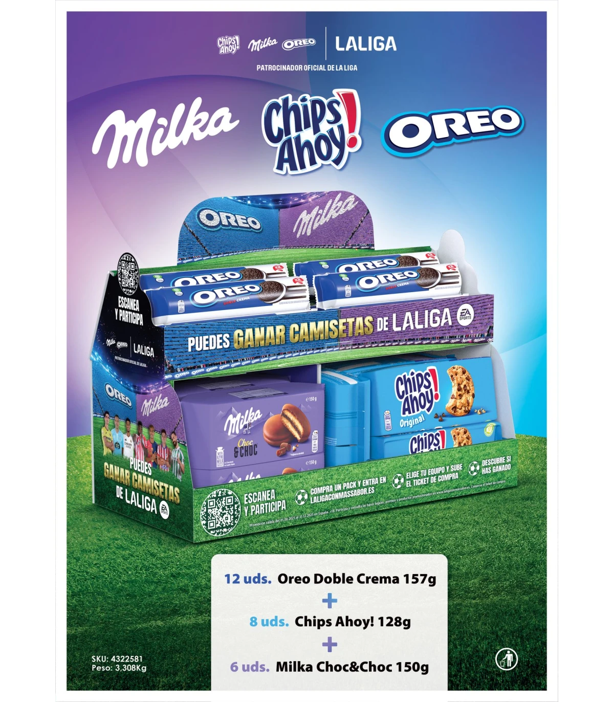 MONDELEZ LOTE BOS OREOMILKA LA LIGA