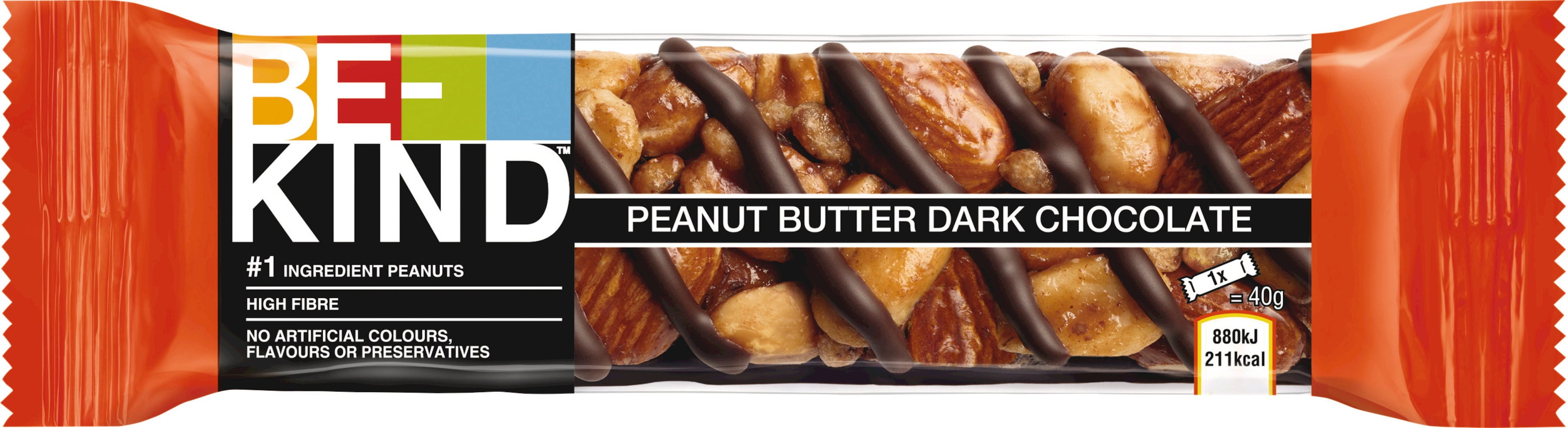 BEKIND DARK CH PEANUT BUTTER 40G 6X12U