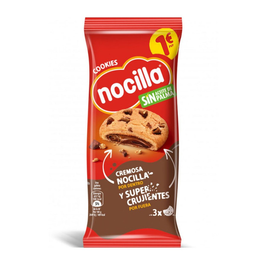 NOCILLA COOKIES 1EUR 60G 12U