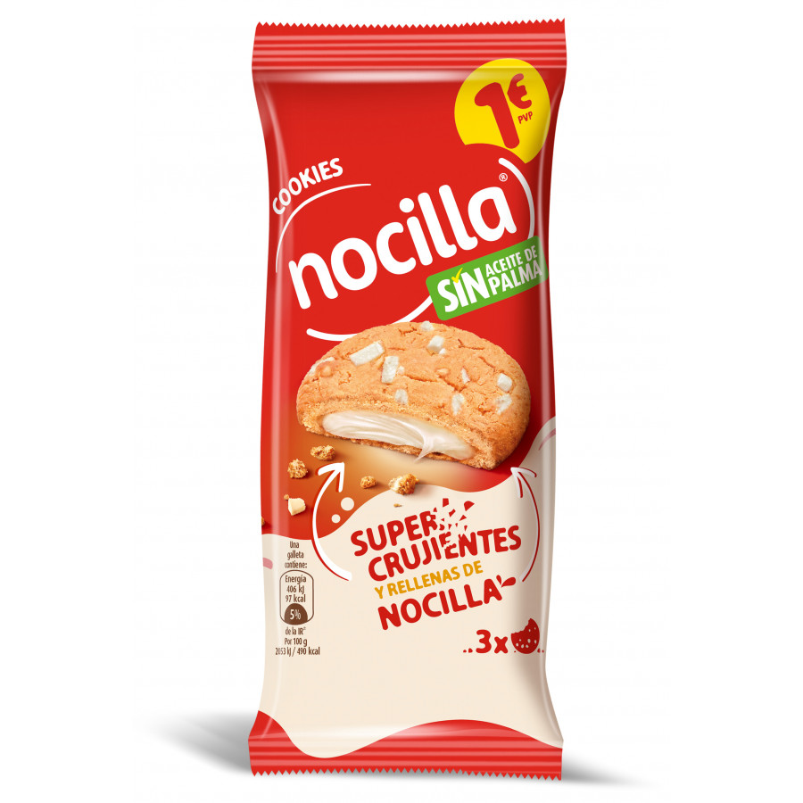 NOCILLA COOKIES BLANCA 1EUR 60G 12U