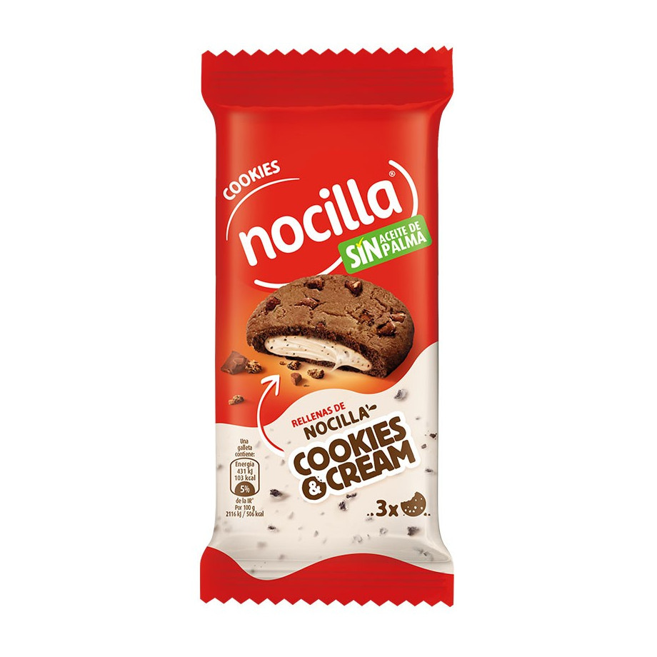 NOCILLA COOKIES COOKICREAM 1EUR 60G 12U