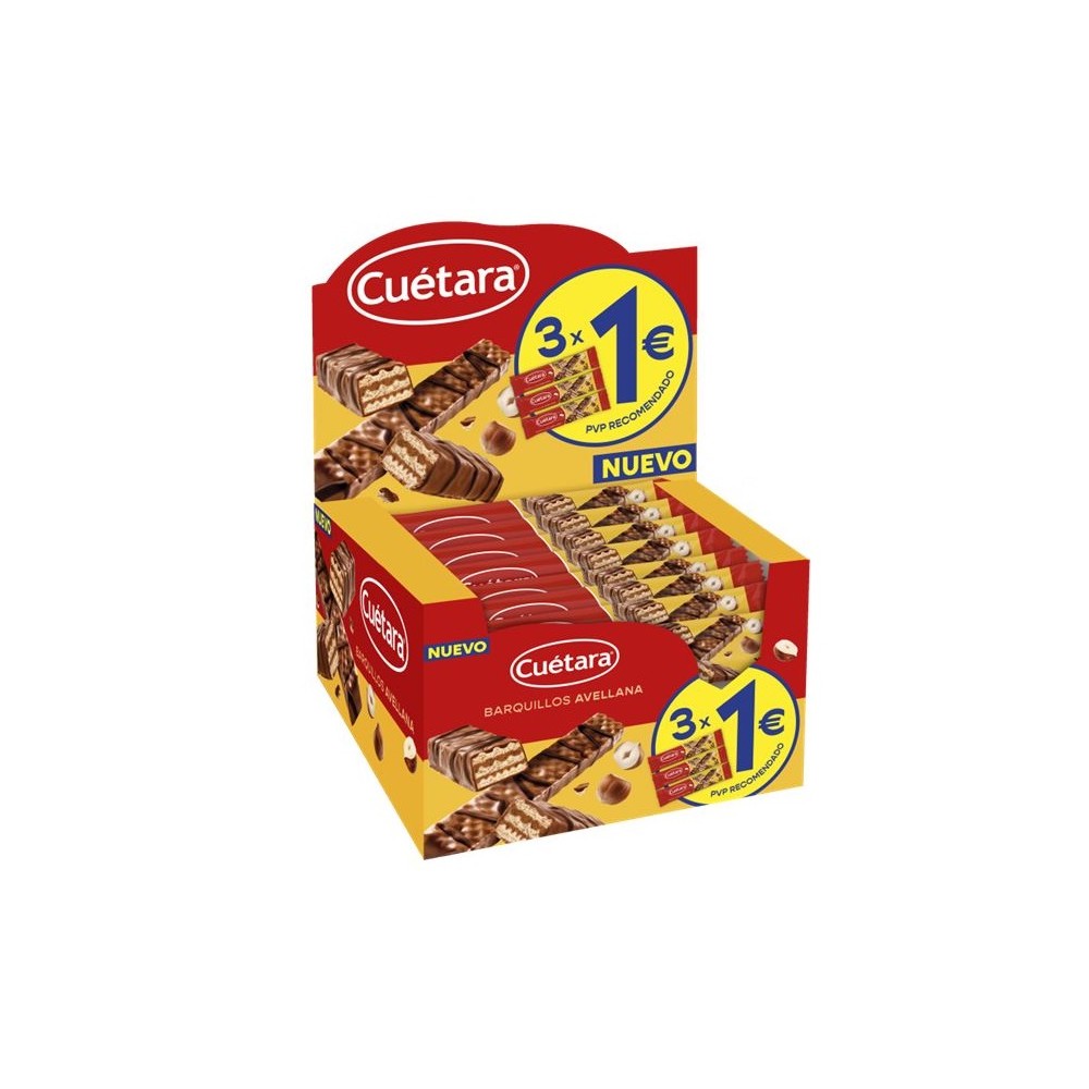 CUETARA WAFER AVELLANA 3X1EUR 21G 51U