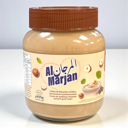 ALMARJAN CREMA AVELLANA BLANCA 400G 12U