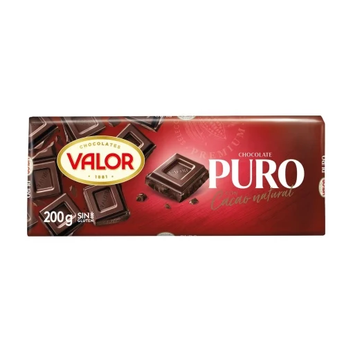 VALOR CHOCOLATE PURO 200G 17X1U