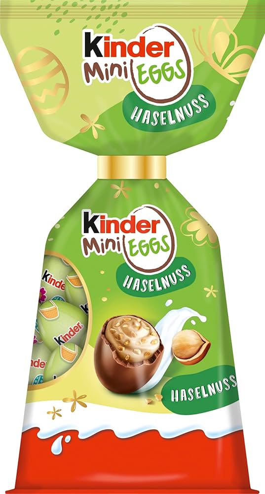 KINDER MINI EGGS AVELLANA 85G 24X1U