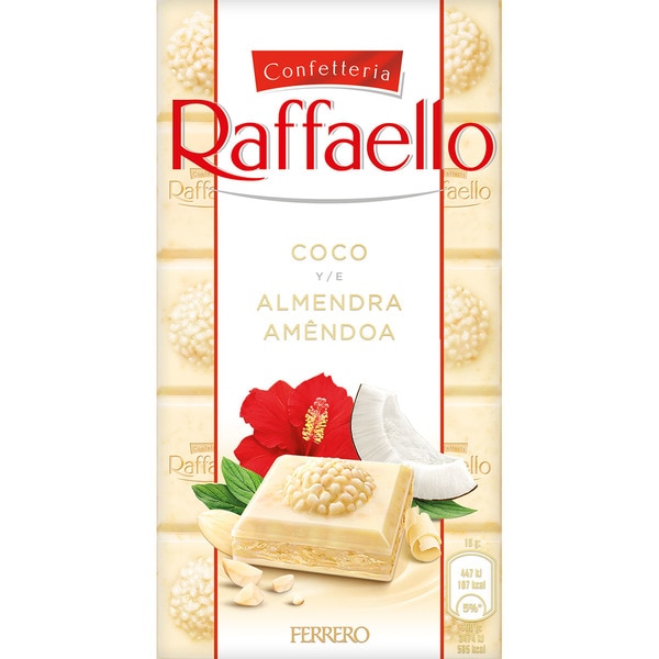 FERRERO RAFFAELLO TABLETA 90G 8X1U