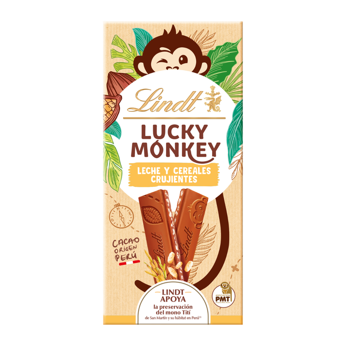 LINDT LUCKY MONKEY CRISPY 100G 20X1U