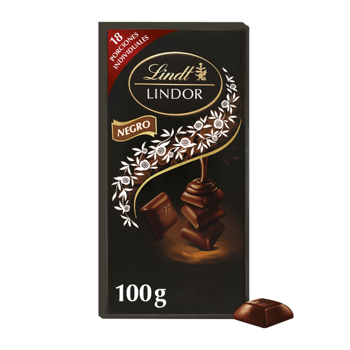 LINDOR TABLETA NEGRO 60 100G 20X1U