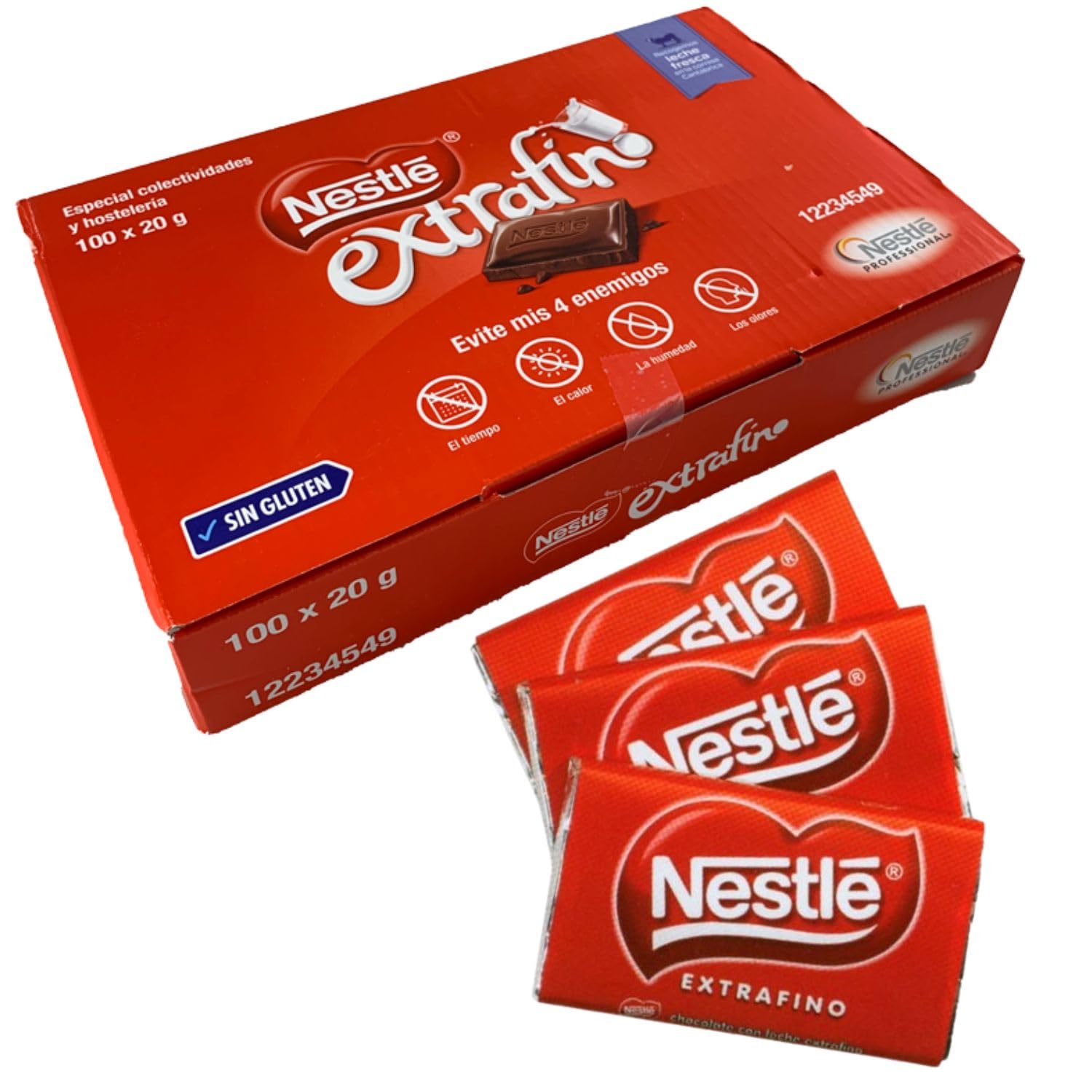 NESTLE CHOCOLROJA 20G 6X100U