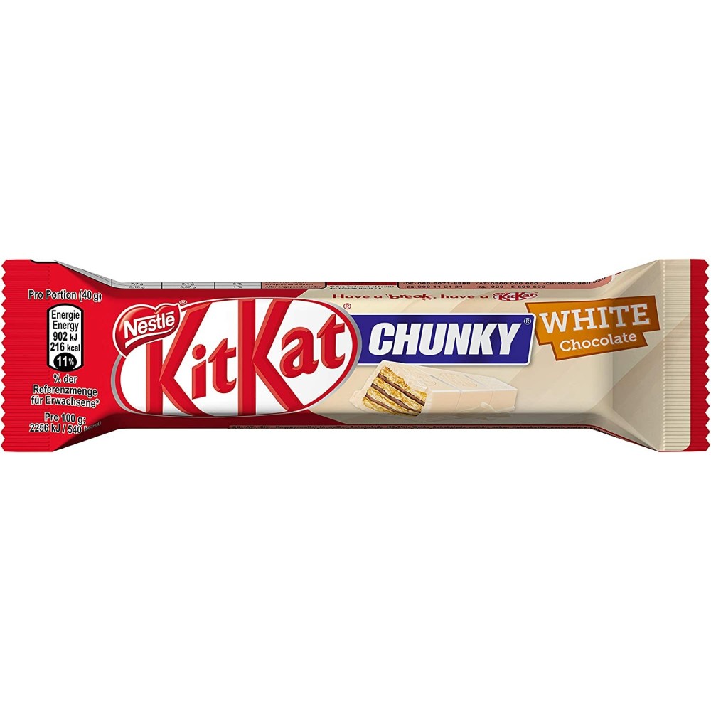 KIT KAT CHUNKY WHITE 40G 24U