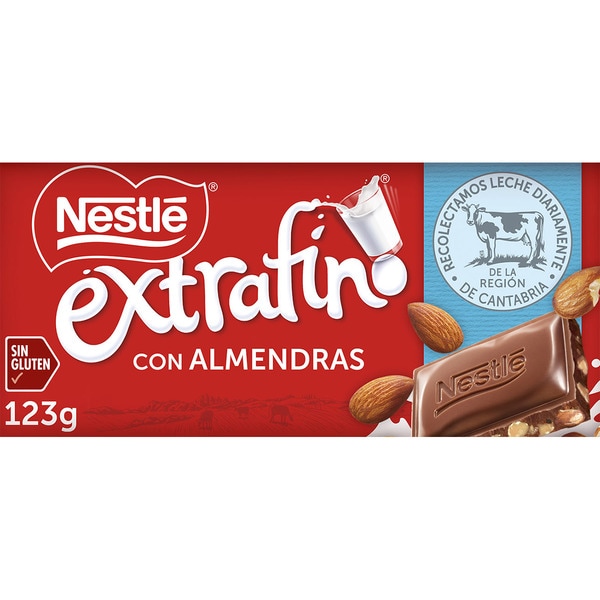NESTLE EXTRAFINO ALMENDRA 123G 30X1U