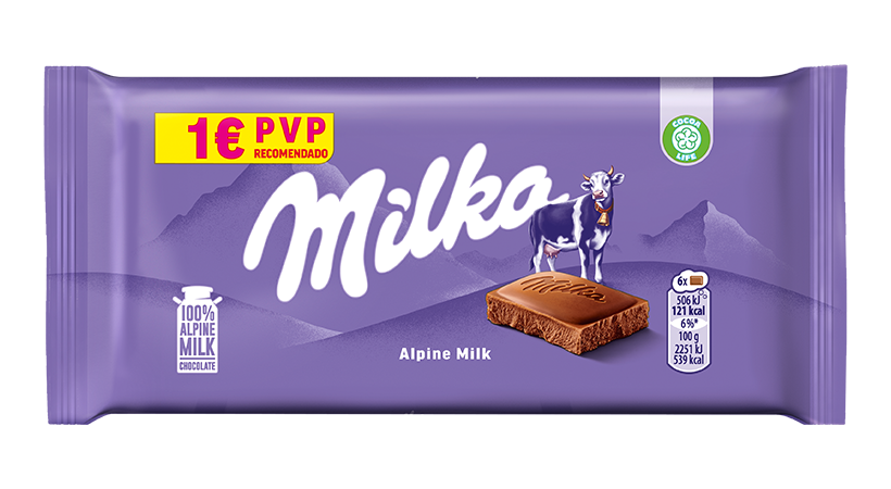 MILKA CHOCO LECHE 1EUR 45G 19U