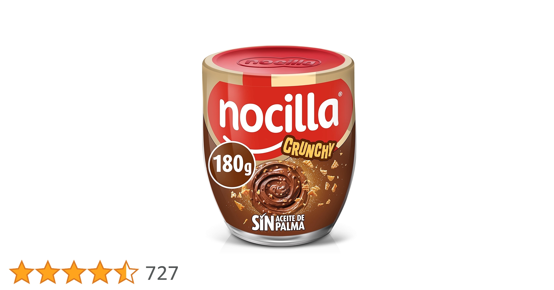 NOCILLA CRUNCHY VASO 180G 12X1U