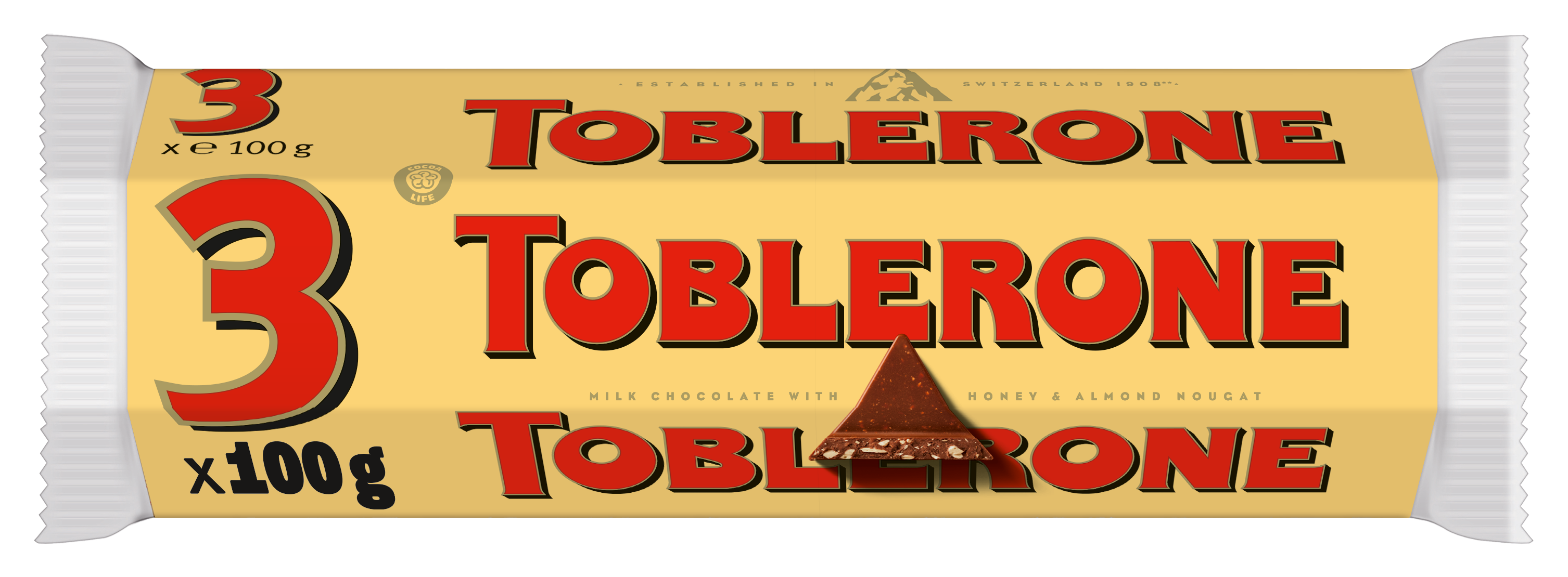 TOBLERONE LECHE 3X100G 20U