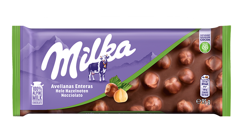 MILKA AVELLANA ENTERA 95G 17U