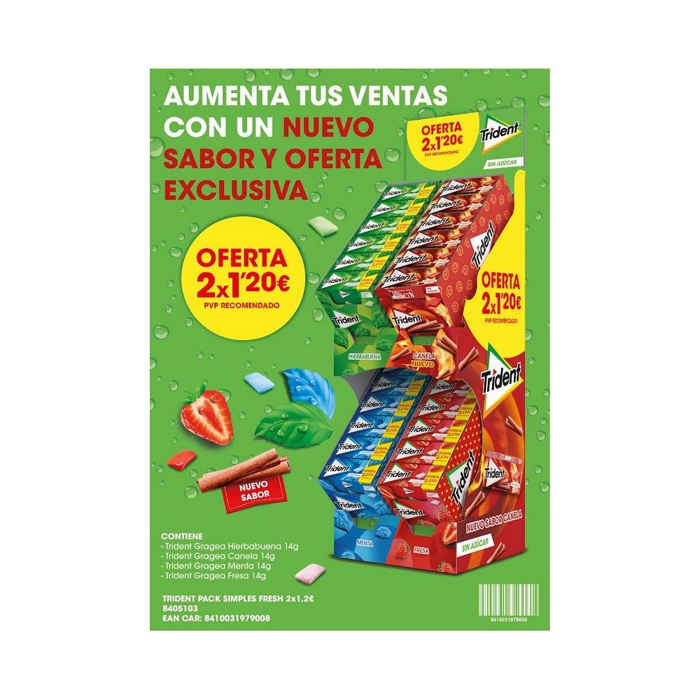 TRIDENT LOTE ESTUCHES 14G 2X12EUR