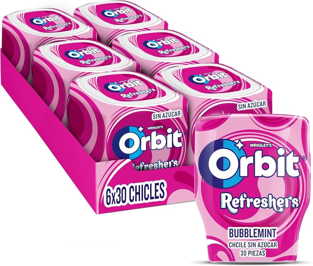 ORBIT REFRESHERS BUBBLEMINT BOTE 12XE6U
