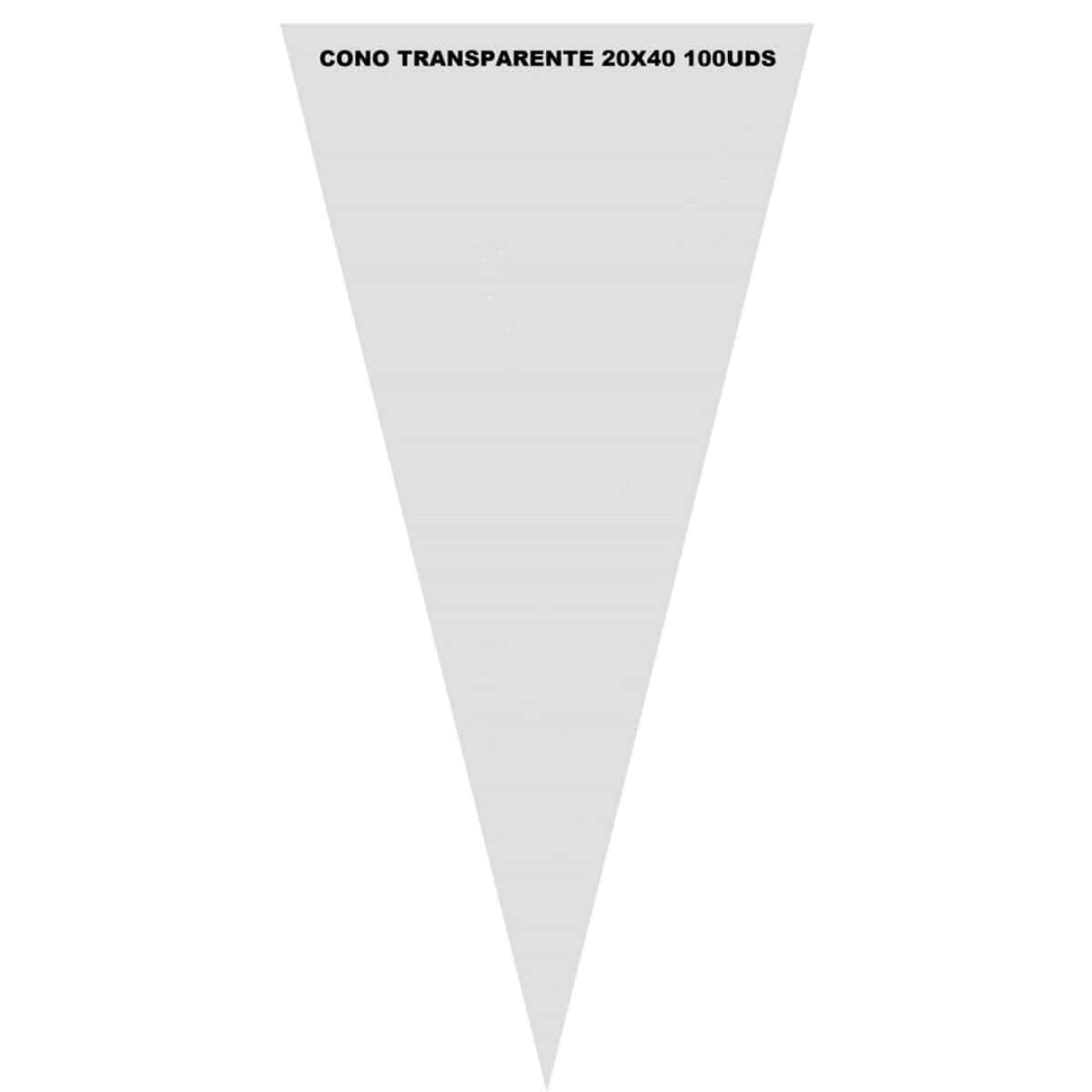CONO 20X40 TRANSPARENTE 60XB100U
