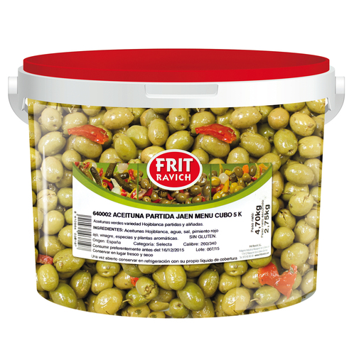 ACEITUNA PARTIDA JAEN MENU CUBO 44K 1U