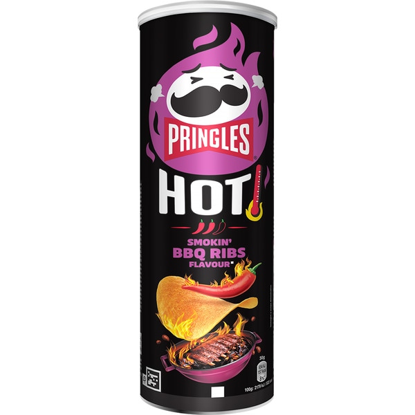 PRINGLES HOT SMOKIN BBQ RIBS 19XT160G