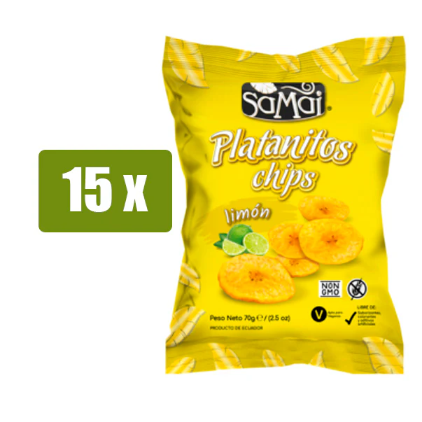 SAMAI PLATANITO LIMON 70G 15U