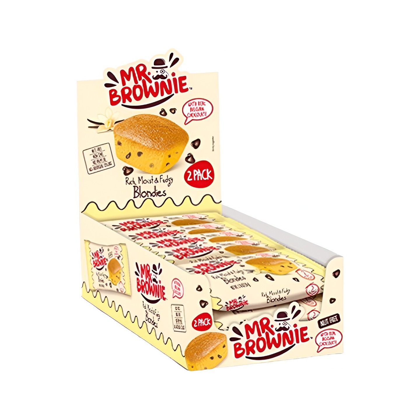 MRBROWNIE CHOWHITE PACK2 50G 2X12U