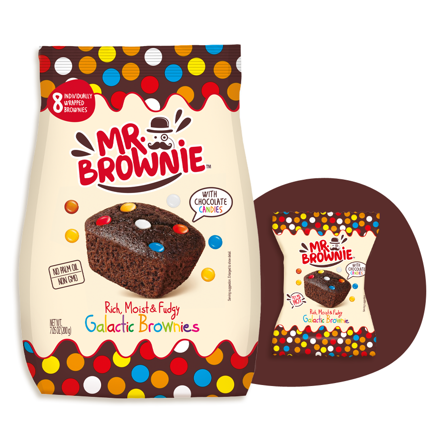 MRBROWNIE CHOCO GALACTIC 200G 12U