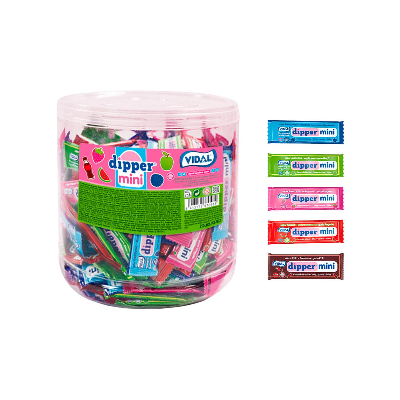 VIDAL DIPPER MINI SURTIDOS 6XT250U