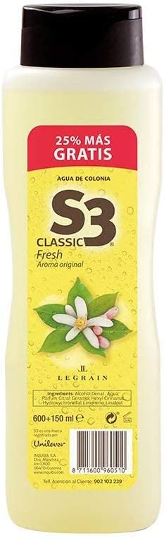 S 3 COL 750ML CLASSIC FRESH