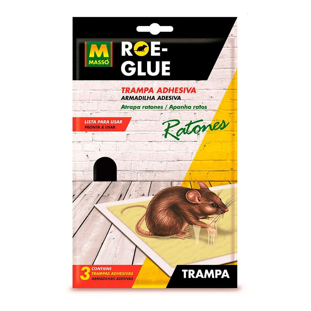 ROE GLUE RATICIDA TRAMPA ADHESIV 3U