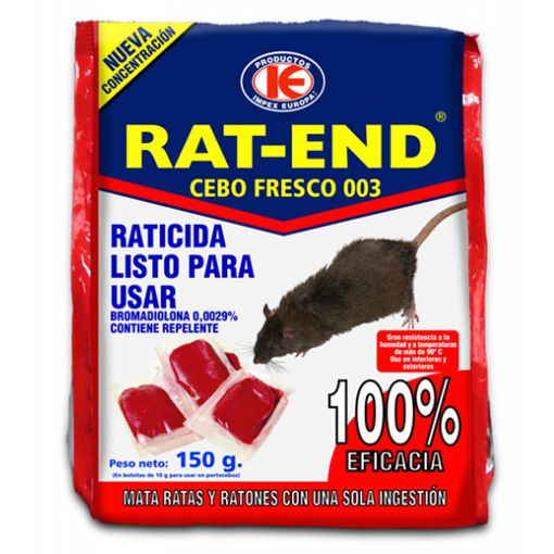 RAT END RATICIDA CEBO FRESCO 150GR