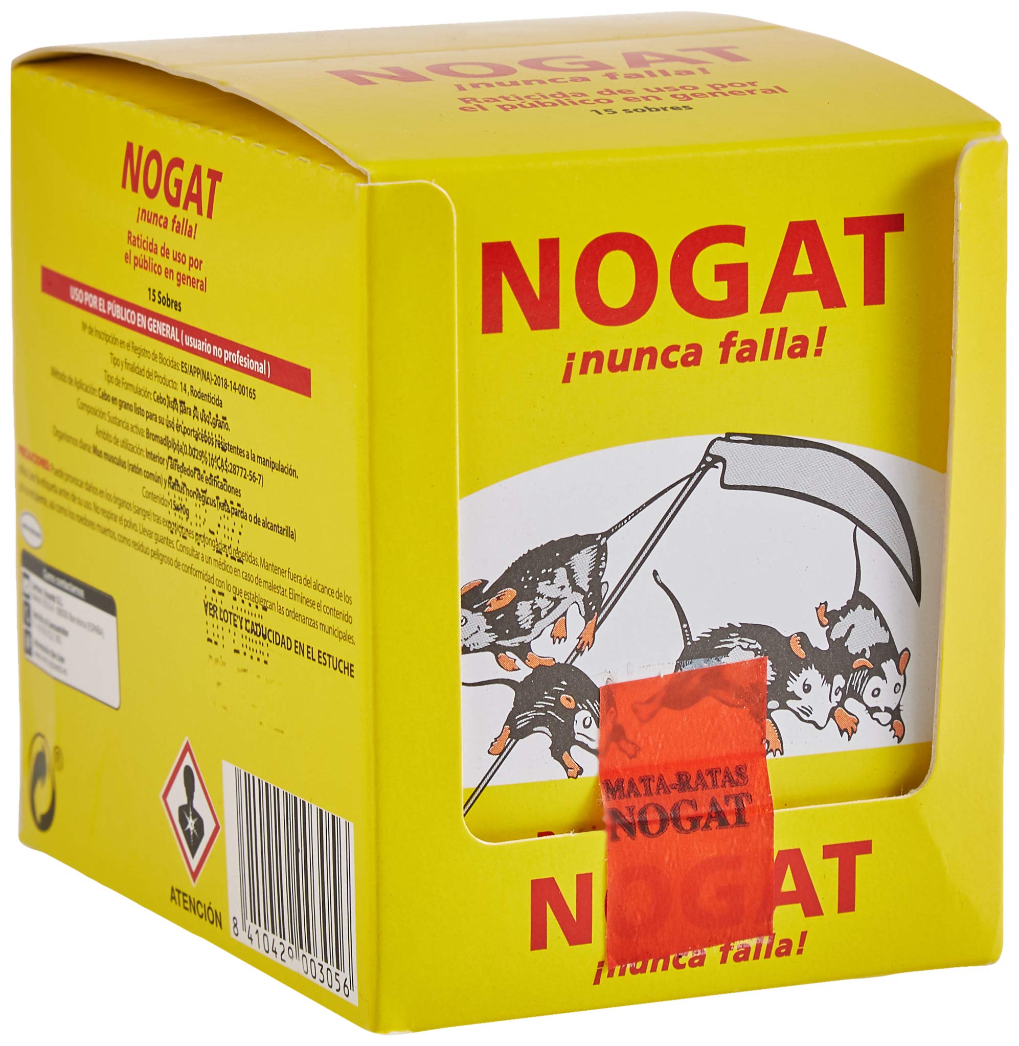 NOGAT RATICIDA 10GR SOBRES 1U