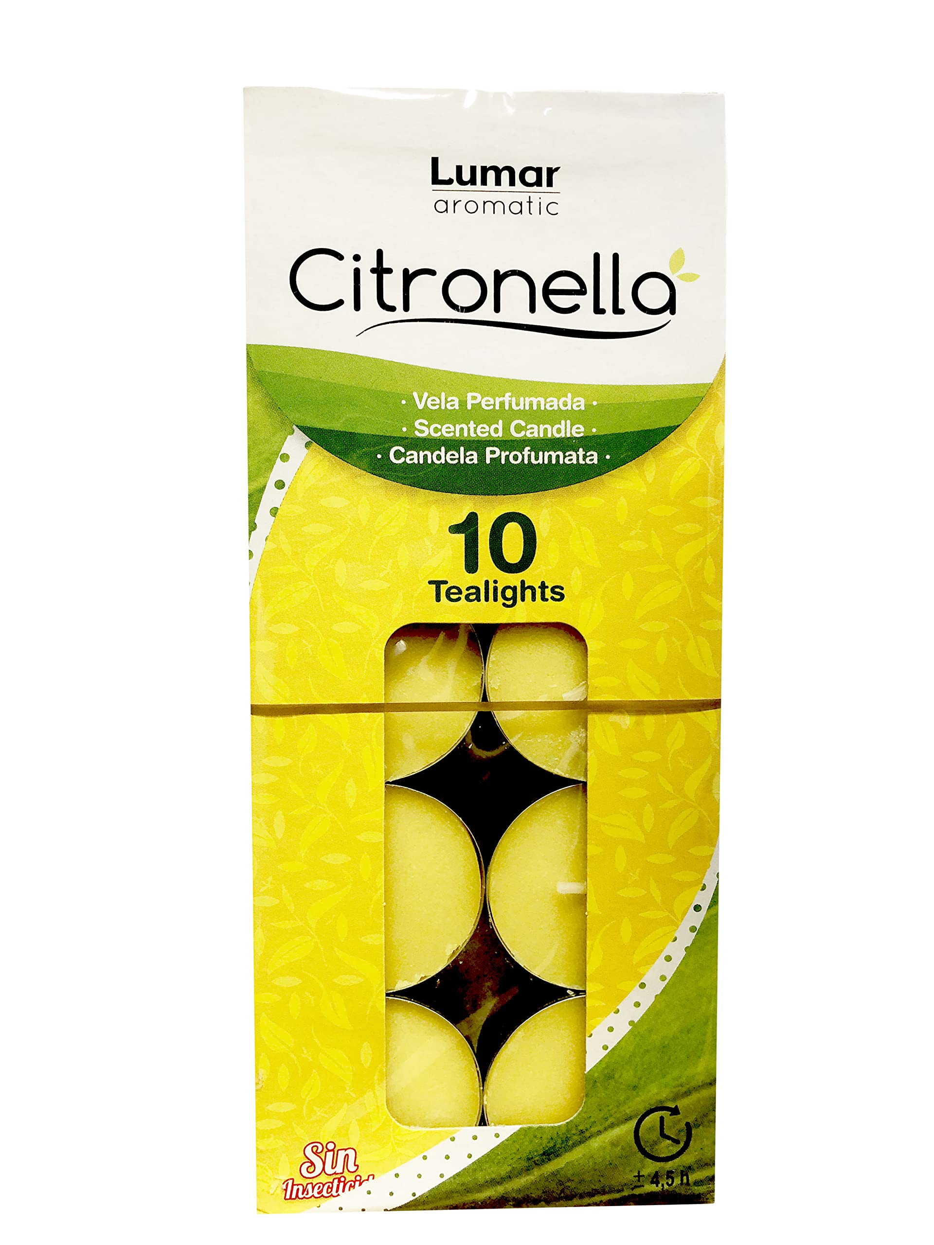 LUMAR VELAS CITRONELA 10U