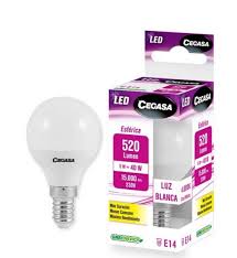 CEGASA BOMB LED ES E 14 520LUM FRIA