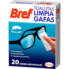 BREF TOALLITAS GAFAS 20U