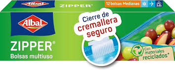 ALBAL BOLSAS ZIPPER MEDIANAS 1L 12U