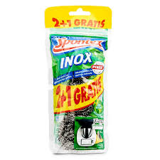 SPONTEX ESTROP ACERO 2 PLUS 1