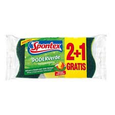 SPONTEX ESTROP FIBRA P.VERD XXL 2 PLUS 1