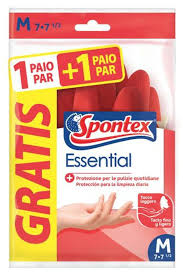 SPONTEX GUANTE ESSENTIAL 1 PLUS 1 T7