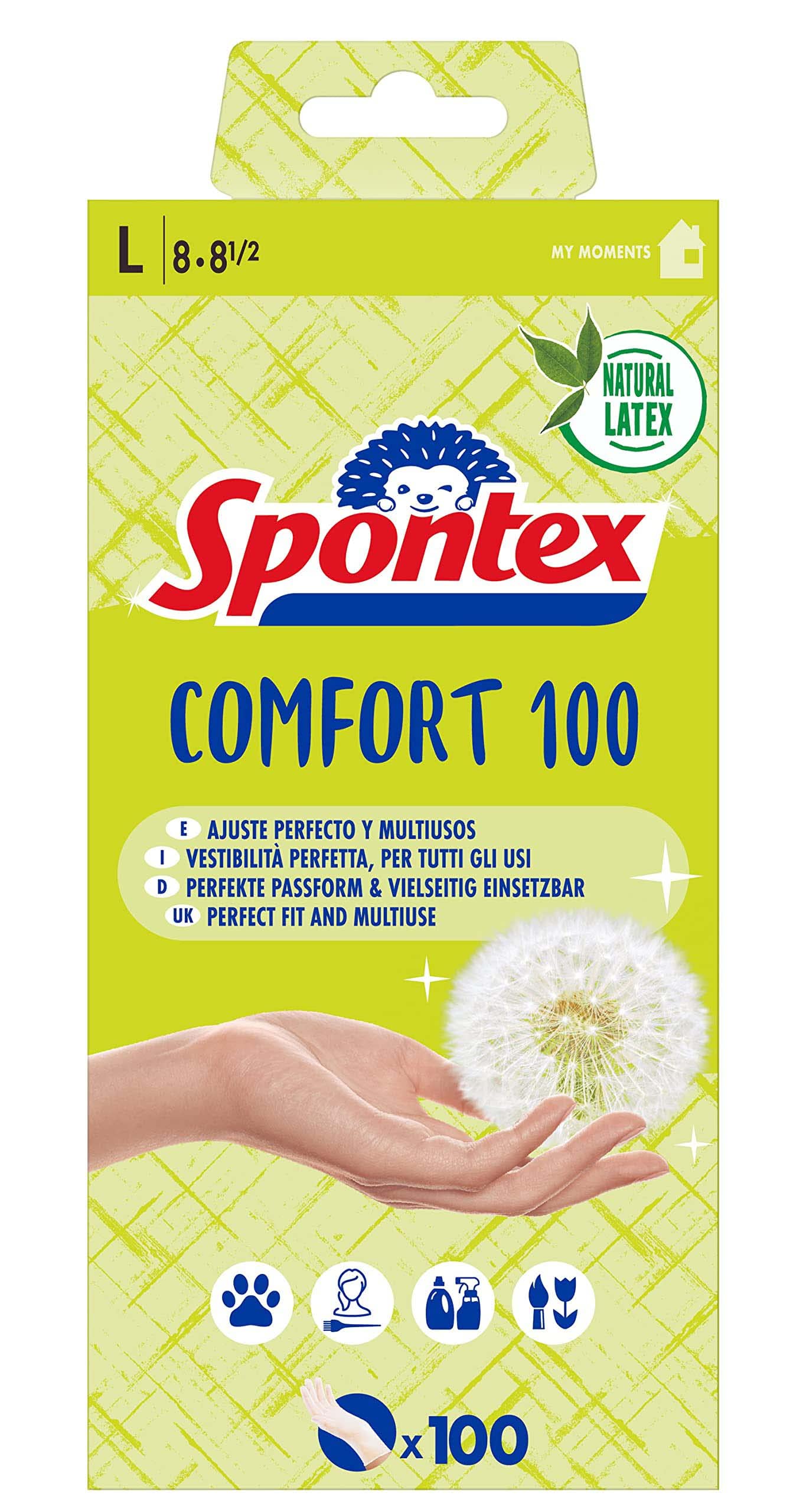 SPONTEX GUANTE MULTI 100U T8