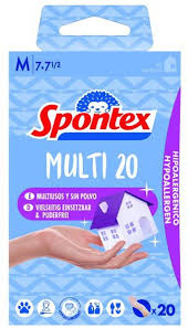 SPONTEX GUANTE MULTI 20U T8