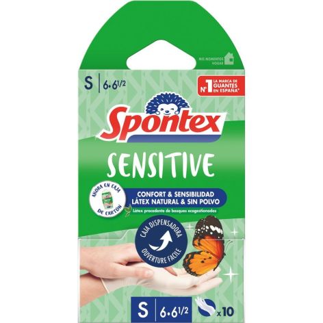 SPONTEX GUANTES LATEX 10U T6 6.5