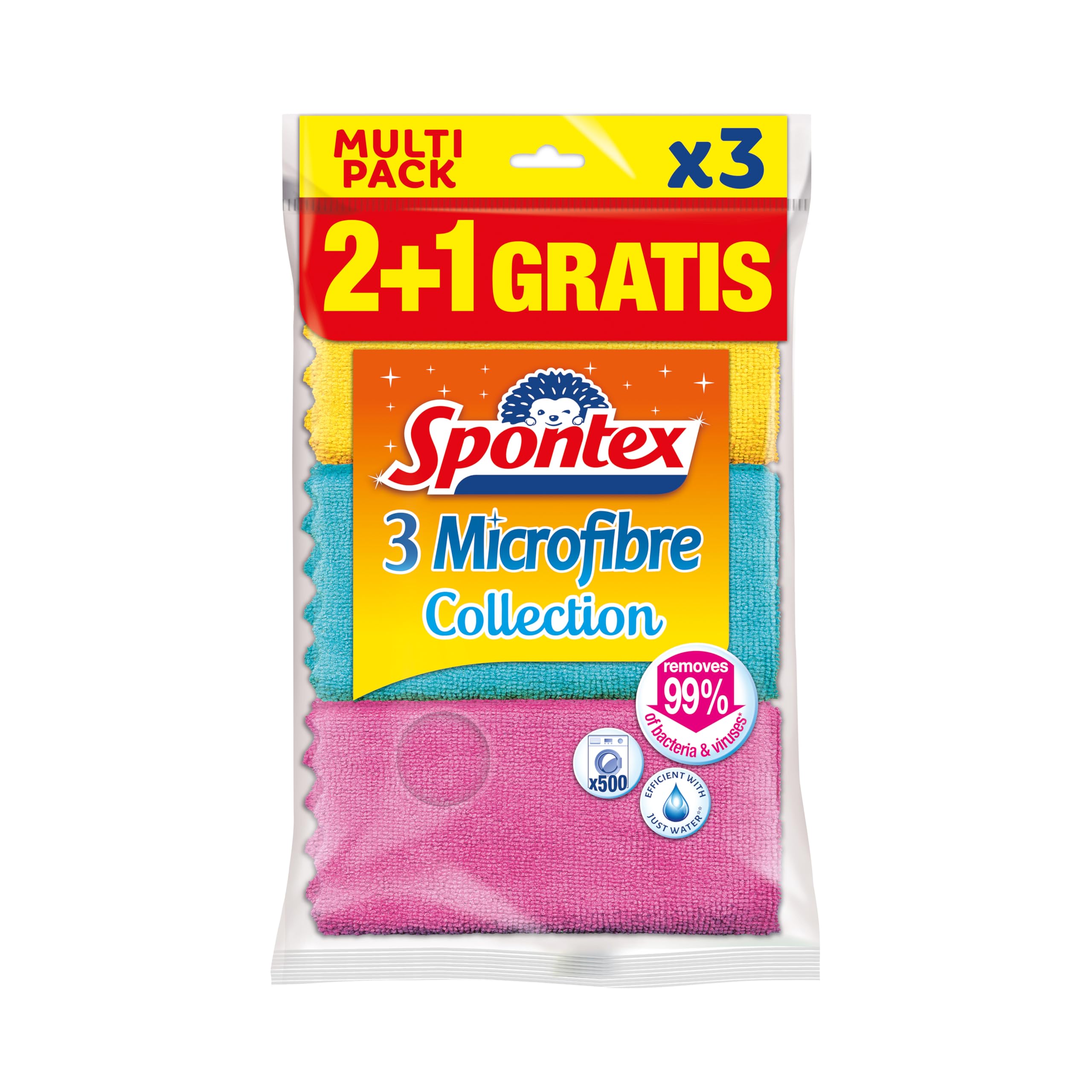 SPONTEX BAYETA MICRO COLLECTION 2 PLUS 1