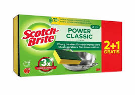 S BRITE ESTROPAJO C CON ESPONJA VDE 2 PLUS 1