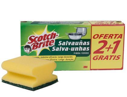 S BRITE ESTROPAJO SALVAUAS VDE 2 PLUS 1