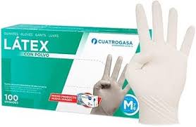 4GASA GUANTES LATEX C CON 100 TP 6 7