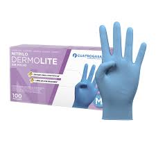 4GASA GUANTES NITR DERMO AZUL 100XL