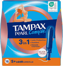 TAMPAX 16UD COMPAK PEARL SUPERPLUS