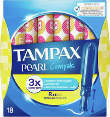 TAMPAX COMPAK PEARL SUP 18U  EX