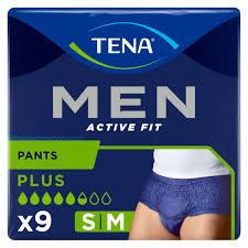 TENA MEN PANTS PLUS MED 9U